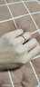 六福珠寶 囍愛(ài)系列足金相伴黃金戒指情侶結婚對戒款單只 計價(jià) 001081MA 13號-4.84克(含工費392元) 女款 曬單實(shí)拍圖