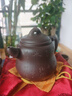 一茗金砂 收藏紫砂壺名家吳竹霞小竹原創(chuàng)原礦老青灰460cc全手工葫蘆竹壺 曬單實(shí)拍圖
