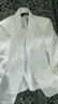 豪耀小西裝女外套職業(yè)裝女裝休閑西服春夏季薄款百搭時尚氣質(zhì)修身女士 單件白色7分袖外套 L 碼（適合重100-110） 曬單實拍圖