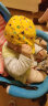 春秋夏季儿童帽子小孩遮阳帽男女宝宝棒球帽婴儿鸭舌帽口水巾两件套0-1-2岁拍照帽秋冬 汽车黄色帽子 实拍图