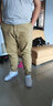 海沛尼克秋季休閑長(cháng)褲子男大碼哈倫褲寬松小腳褲加肥加大男褲胖子彈性高腰 1101卡其色 48碼=3尺8腰圍 曬單實(shí)拍圖