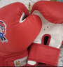 龙动力 3-12岁儿童拳击手套 小号沙袋拳套 搏击训练健身娱乐手套 红色002（5-10岁） 实拍图