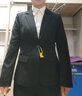 汐蔓嬌職業(yè)裝女裝套裝小西裝外套女春秋季職場面試正裝時尚氣質(zhì)工作西服 單扣（黑色西裝+褲子） M 碼(重90-100) 曬單實拍圖