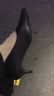 Encordia女鞋单鞋工作鞋女通勤高跟鞋黑色小皮鞋尖头正装百搭上班职业鞋软 3厘米 3cm HM4003 36 实拍图