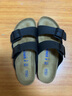 BIRKENSTOCK勃肯德國進(jìn)口男女款軟底經(jīng)典舒適軟木Arizona雙扣拖鞋 女款黑色0551253 39 曬單實(shí)拍圖