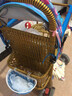 小卜麥童雙層編制夏季嬰兒推車(chē)護欄增高仿藤編推車(chē)寶寶兒童小孩車(chē) 加高護欄可站立+藤編盤(pán)+藍佩奇棚 曬單實(shí)拍圖
