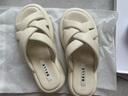 百麗沙灘涼拖鞋女商場(chǎng)同款膨膨拖外穿3R339BT3 米色 34 (220mm) 曬單實(shí)拍圖