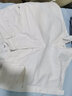 歐莎（OSA）抗菌涼感牛仔短褲女士夏季新款顯瘦高腰清涼側邊小開(kāi)叉微闊腿褲子 白色 S 曬單實(shí)拍圖