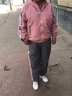 昇域媽媽運動服套裝2025新款中老年女裝春秋裝外套防曬夏裝時尚兩件套 皮粉色 3XL 【建議130-140斤】 曬單實拍圖