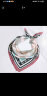 GLO-STORY 丝巾女 时尚优雅小方巾百搭气质装饰领巾 WSJ814049 蓝色咖边  实拍图