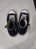 匡威（Converse）兒童帆布鞋寶寶高幫帆布鞋1970s經(jīng)典新款魔術(shù)貼男女童軟底童鞋 黑色(魔術(shù)貼) 24 【建議腳長(cháng)15cm】 曬單實(shí)拍圖