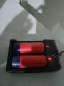 天火18650锂电池充电器防水袋双座充智能专用充电坐充 USB线充版26650双座充 实拍图