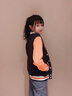 印至美 棒球服定制衛衣印字logo班服diy定做工作服秋冬文化衫外套衣服訂做 藏青身橙袖 XL 曬單實(shí)拍圖
