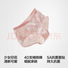 蕉內銀皮501C女士內褲清新少女感印花中腰抗菌棉檔里貼三角褲3件裝 夏花+斑駁+涂鴉 3條 L 曬單實拍圖