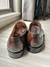 Truffaut 高定固特異手工布洛克牛津鞋男英倫復古商務(wù)正裝真皮鞋方頭透氣 咖啡色 B27 41 7.5碼 曬單實(shí)拍圖