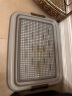 爱丽思（IRIS）狗厕所 防撕咬平板敞开式带网格宠物用品TFT49511 灰色 实拍图