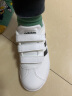 adidas「T头鞋」VL COURT板鞋小白鞋德训鞋男小童阿迪达斯轻运动 白色/黑色 30.5(180mm) 实拍图