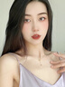 YaoYiZunh字母項(xiàng)鏈女純銀七夕情人節(jié)禮物高級(jí)設(shè)計(jì)感輕奢生日禮物送老婆 H字母項(xiàng)鏈-金色 曬單實(shí)拍圖