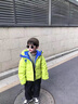 G.DUCKKIDS男童羽絨棉服兒童棉襖5-16歲中大童炸街棉外套輕薄洋氣冬裝潮11 黃色 160 cm 曬單實(shí)拍圖