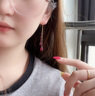 若華（RUOHUA）煙雨4-5mm 鴿血紅寶石耳環(huán)女彩寶耳線(xiàn)18K流蘇耳飾生日禮物 曬單實(shí)拍圖