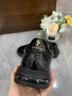LOUISPRO輕奢男鞋百搭板鞋男2025新款低幫復(fù)古英倫風(fēng)時尚商務(wù)休閑鞋皮鞋男 黑色 42 【皮鞋碼】 曬單實(shí)拍圖