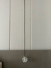 沐影后現(xiàn)代臥室床頭飄窗小吊燈現(xiàn)代簡約餐廳島臺全銅創(chuàng)意水晶吧臺吊燈 單頭（電線款） 曬單實拍圖
