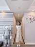 TAOROUSI夏天新款連衣裙女裝甜美碎花不規(guī)則雪紡高腰兩件套套裝裙子夏季 圖片色套裝 M 曬單實拍圖