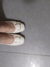 卡帝樂(lè)鱷魚(yú)輕奢潮牌真皮單鞋女中跟2025春秋新款低跟淺口圓頭粗跟瓢鞋女 杏色(軟牛皮) 39 曬單實(shí)拍圖