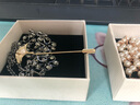 海雯妮飾品 華爾茲之舞 歐美時(shí)尚復(fù)古頸鏈 短款鎖骨鏈女 韓版花朵脖子項(xiàng)鏈 煙灰色 曬單實(shí)拍圖