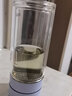繁簡茶水分離泡茶杯便攜水杯透明隔熱男女士迷你網(wǎng)紅便攜水杯 夢幻藍(lán)300ML帶杯套杯刷 曬單實拍圖