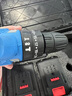 戈頓21V無(wú)刷沖擊鋰電鉆 充電式工具手電鉆電動(dòng)螺絲刀大扭力雙速手電鉆 無(wú)刷沖擊十節，兩電一充塑箱加配件 曬單實(shí)拍圖