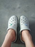 鯊鵜鶘沙灘鞋洞洞鞋男涼鞋防滑男士室外夏外穿潮流包頭涼鞋大頭拖鞋男 迪特鉛白灰 43 曬單實(shí)拍圖