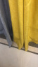 贝格奥（BEI GE AO） 贝格奥 简约现代雪尼尔窗帘奢华定制高档窗帘客厅双色拼接提花遮光窗帘卧室 灰色拼柠檬黄 加工打孔（定制尺寸每米宽2.7米高） 实拍图