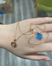 蕭邦（Chopard）項(xiàng)鏈HappyDiamonds18K金圓形單鉆項(xiàng)鏈吊墜女禮物官方正品 18K玫瑰金 380mm-420mm 曬單實(shí)拍圖