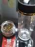德國水莫停智能茶水分離玻璃杯雙層防燙泡茶杯子辦公水杯男女車(chē)載帶蓋便攜LED顯溫大容量 【智能顯溫+雙層高硼硅玻璃+禮盒包裝】雅黑金 曬單實(shí)拍圖