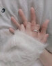 慕友（MuYou）999足銀戒指女銀三生三世食指素圈送自己女友生日禮物 三個一套20號 曬單實拍圖