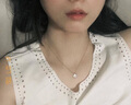 周百福周百福 K18彩金一貝子項鏈女士貝殼吊墜玫骨鏈生日禮物送女友老婆 K彩金一貝子項鏈 曬單實拍圖