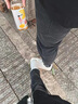 布柜者（BUGUIZHE）【你好破碎】板鞋男潮牌牛仔布毛邊小白鞋男女情侶鞋小眾設(shè)計(jì)鞋子 白色 40 曬單實(shí)拍圖