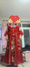 泰勒馬?。═AILEMARTIN） 絲絨秀禾服新娘2025新款中式婚服結(jié)婚禮服古裝敬酒服小個子可穿 雙鳳戲珠雙袖 6XL 曬單實拍圖