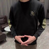 牧柒帛（MUQIBO）防羊羔絨外套男棉服男冬季加厚韓版潮流棉衣男青少年立領(lǐng)ins外套 M63黑色 5XL【210-230斤】可穿 曬單實(shí)拍圖