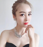 瑪汀薇思水晶耳釘女英國(guó)珠寶奢侈紫羅蘭大花朵耳飾時(shí)尚飾品年會(huì)禮物 白色 曬單實(shí)拍圖