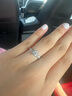 喜鉆鳳冠霞帔錦繡鉆戒女鉑金鉆石戒指求婚結婚鉆戒婚戒送女友生日禮物 鉑金共57分H色（50+7） 曬單實拍圖