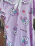 莫代爾純棉女童睡裙母女裝夏季兒童睡衣短袖薄款小中大童卡通公主風(fēng)家居 【公主裙】印花粉星戴璐 18#建議身高150-155厘米10-11歲 曬單實(shí)拍圖