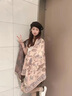MAINLYKITTY披肩女新款外搭空調房女士圍巾生日母親節(jié)禮物送女友老婆媽媽長輩 【青鳥藍】-高檔禮盒裝 曬單實拍圖