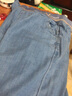LOVER RUCCI天絲牛仔褲女夏季薄款松緊腰超軟小個(gè)子寬松冰絲垂感闊腿直筒褲子 藍色(長(cháng) 褲) 26 曬單實(shí)拍圖