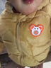G.DUCKKIDS寶寶棉服加絨加厚冬季嬰兒棉衣可愛(ài)男童女童發(fā)光外套兒童棉襖洋氣 黃色 100 建議身高90-100cm3-4歲 曬單實(shí)拍圖