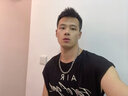 QMXD古巴鏈項鏈男潮嘻哈粗款男士鎖骨鏈素鏈子霸氣衣服掛件送男友 曬單實(shí)拍圖