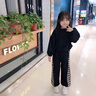 mlgt kids童裝女童套裝春秋季新款洋氣春款網(wǎng)紅衣服小童寶兒童裝秋裝 黑色 90 cm 曬單實(shí)拍圖