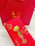 卓悅（ZHUOYUE）999.9足金金鈔 黃金如意投資 飾品擺件結婚禮物滿(mǎn)月送禮紅包 如意 0.2克紅包款  25*85mm 曬單實(shí)拍圖