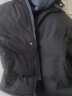 NASA LIKE官方潮牌棉服冬季加厚连帽外套保暖男士棉衣羽绒棉服情侣大码棉袄 黑色 XL（建议120-140斤） 实拍图
